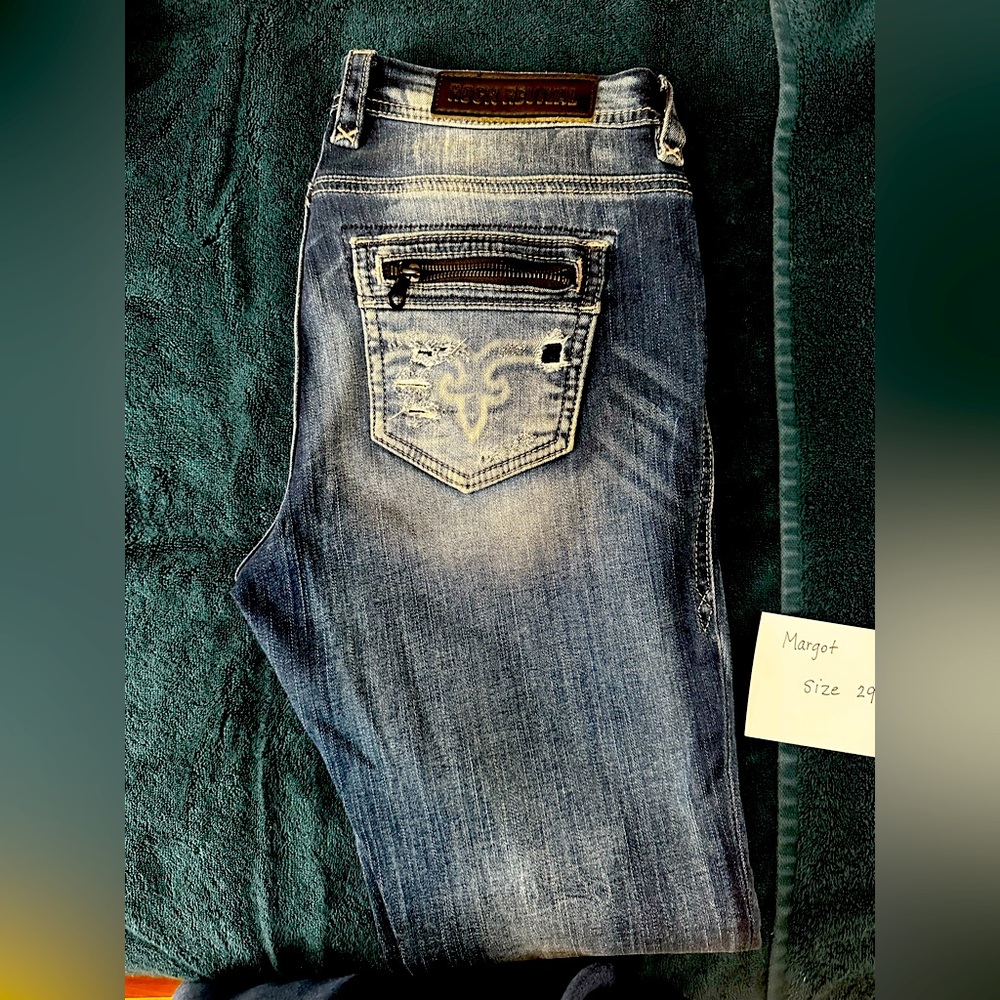 Rock Revival Margot Easy Skinny Stretch Womens Jeans Size 29.
